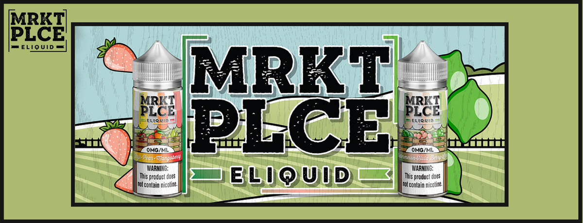 mrkt plce vape juice Iced Pineapple Peach Dragonberry E-Juice by MRKTPLCE