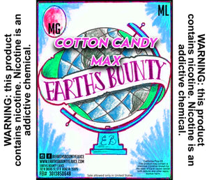 Earths Bounty - Cotton Candy Max - Straight Fire Vaporium