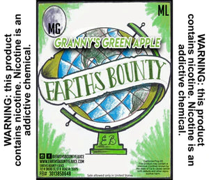 Earths Bounty - Granny's Green Apple 50/50 - Straight Fire Vaporium