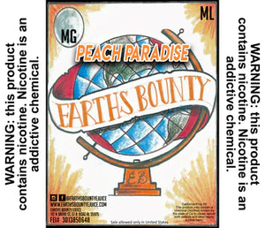 Earths Bounty - Peach Paradise 50/50 - Straight Fire Vaporium