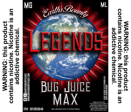 Earths Bounty - Legends Bug Juice Max 80/20