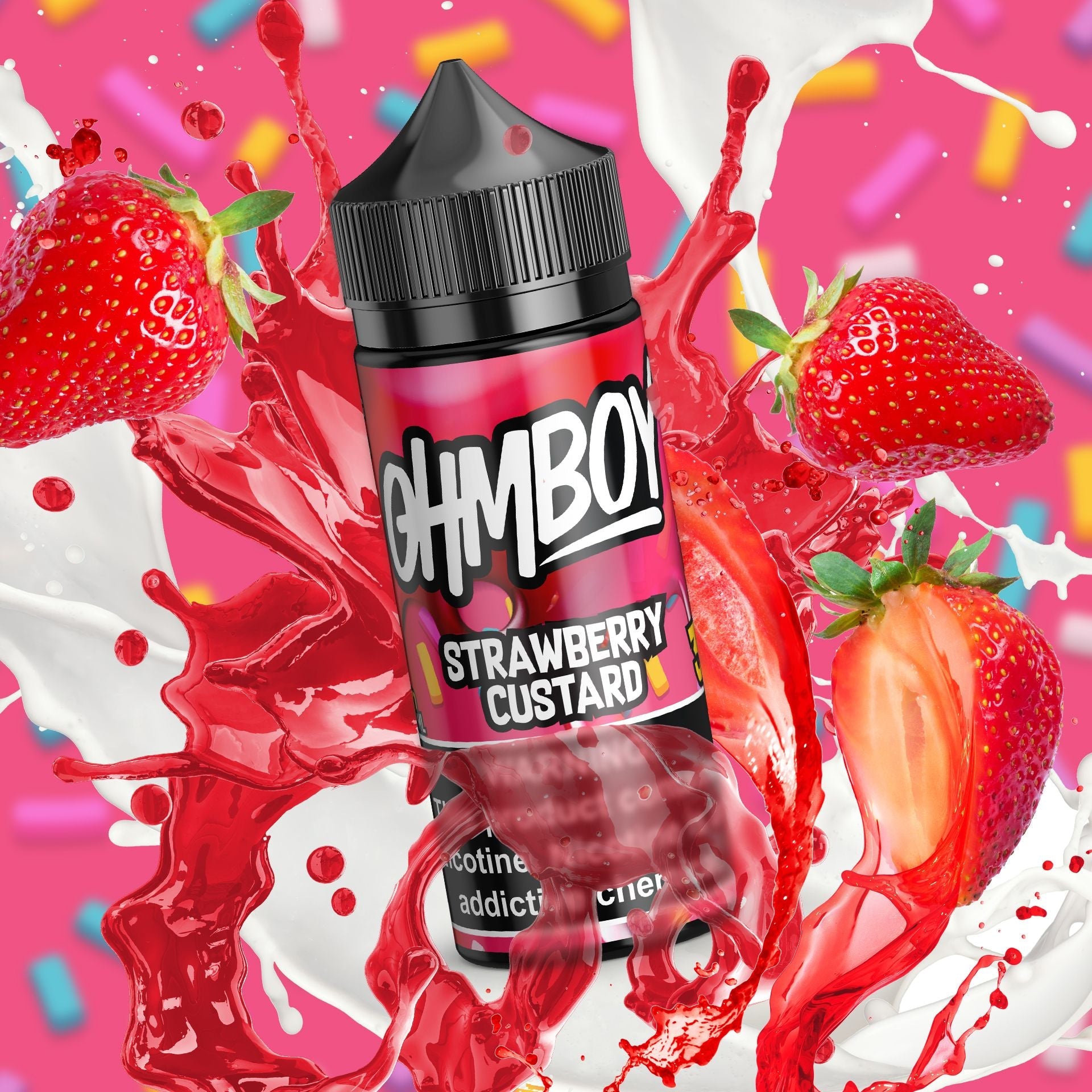 Ohmboy Strawberry Custard 100ml– Straight Fire Vaporium