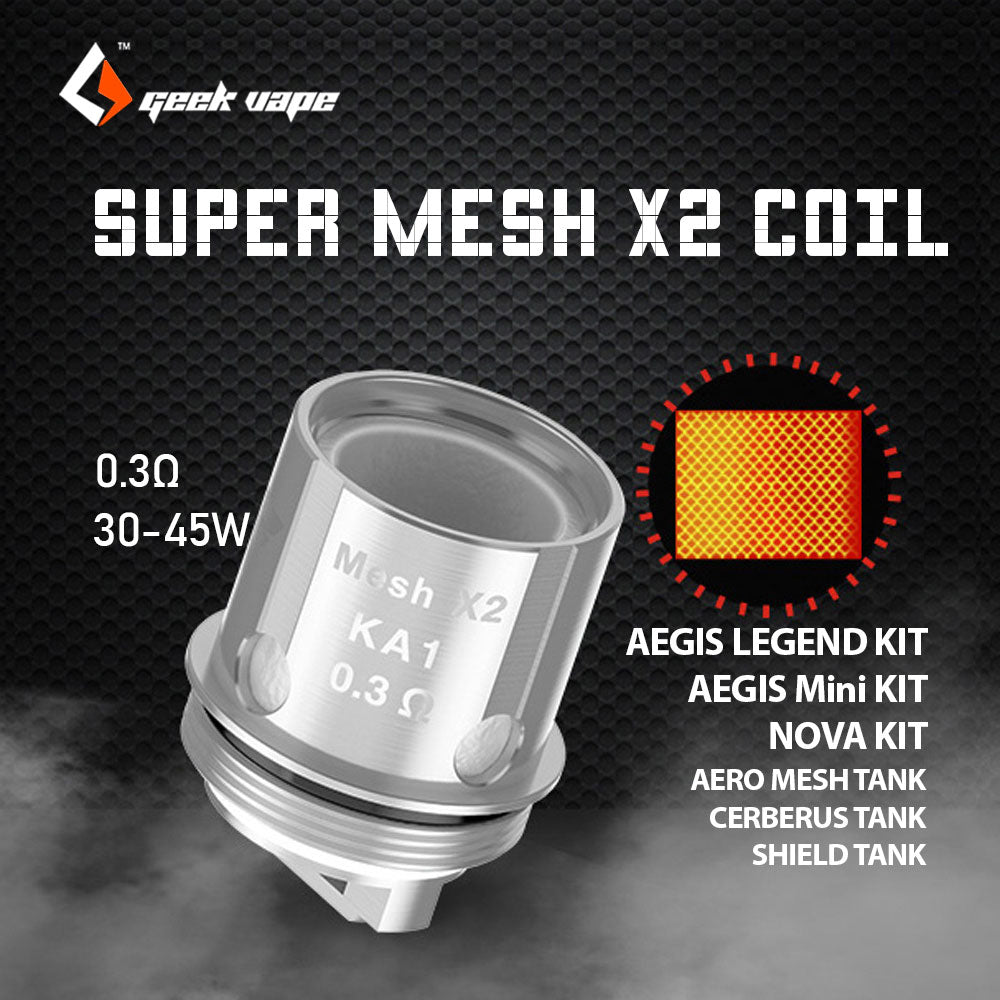 Geek Vape Aero Super Mesh Coil Straight Fire Vaporium Geek Vape Aero Super Mesh Coil Straight Fire Vaporium